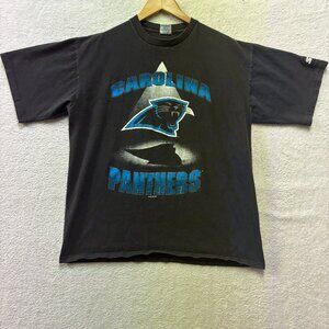 Vintage 1993 Carolina Panthers Graphic Tee Shirt Size Large NFL Football